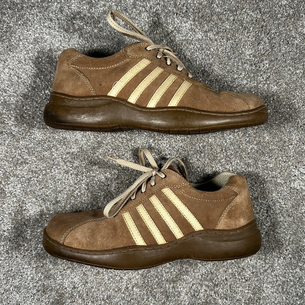 Joe Boxer Brown Suede Leather Sneakers Mens 9.5 Vintage Style Low Top Shoes